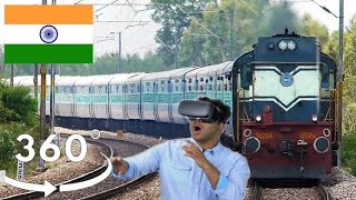 VR 360 Trains  Amazing train journeys while backpacking India [upl. by Rosalee850]