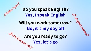 9 Preguntas y Respuestas en Inglés Inglés Útil [upl. by Corissa]