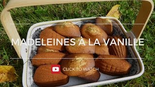 Les madeleines à la vanilleMadeleines with vanilla sans gluten et sans lait [upl. by Mode]