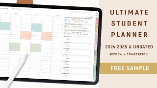 Ultimate Student Digital Planner for GoodNotes 2024 amp Undated Review  Comparison  FREE Planner [upl. by Asilrac]