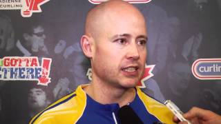 2012 Tim Hortons Brier Draw 2 Media Scrum [upl. by Evets]