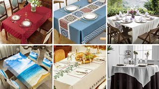 Dining Table Cover Designs  70 dining Tablecloth design ideas [upl. by Haym]