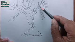 How TO Draw dead treedead tree drawing [upl. by Gottwald]