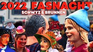 Die Fasnacht ist da 2022 Schweiz Fasnacht  Schwyz amp Brunnen  Schwyzer Nüssler 4K [upl. by Arihat]