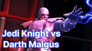 SWTOR  Jedi Knight vs Darth Malgus [upl. by Avitzur640]