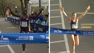 United Airlines NYC Half Marathon replay [upl. by Millisent]