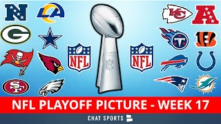 NFL Playoff Picture NFC amp AFC Clinching Scenarios Wild Card Race Standings Before Week 17 Of 2021 [upl. by Jonell]