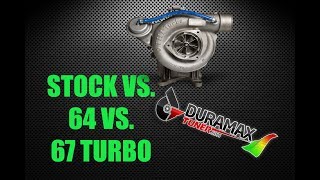 Diesel Insights Stock Vs 64 Vs 67 Turbo [upl. by Iney7]