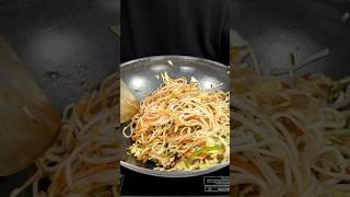 Street Style Veg Chowmein ASMR Cooking  shorts food cooking asmr indianasmrworld streetfood [upl. by Marjy]