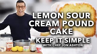 Tasty Lemon Sour Cream Pound Cake  Keep It Simple [upl. by Rocca]