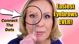 Easy Eyebrow Tutorial for Beginners amp Women 40 to 65 [upl. by Enelehs]