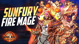 INSANE BURST Sunfury Fire Mage Gameplay Reveal  The War Within [upl. by Sucramel44]