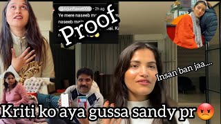 Kriti ko aya Gussa sandy ko sunadi bten😱Sandy candy new vlog bhammu ki duniya lakhneet vlog [upl. by Redneval53]