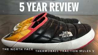 The North Face Thermoball Traction Mules V Five YEAR REVIEW [upl. by Hsara]