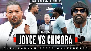 Joe Joyce vs Derek Chisora  FULL launch press conference as heavyweights collide at The O2 July 27 [upl. by Ardnot]