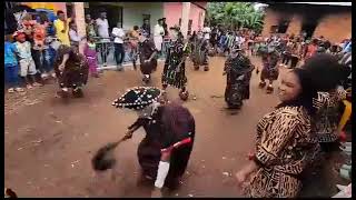 Amazing Masquerade dance from NW Cameroon Bafut Manjong tradiyional dance [upl. by Alyat130]