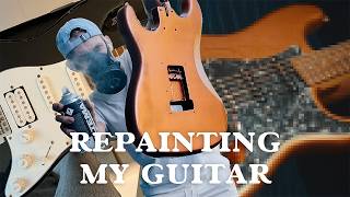 How to do stuff you dont know how to do  DYI Guitar Paint Job [upl. by Eb]