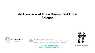 An Overview of Opensource and Open Science [upl. by Acyre]