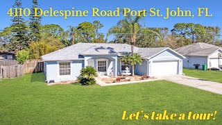 4110 Delespine Road  Video Tour  Home For Sale  Port St John FL 32927 [upl. by Niuq]