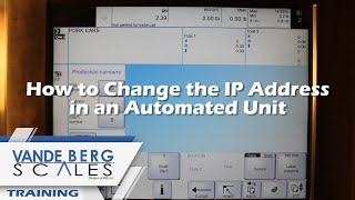 Bizerba GLMe Weigh Price Labeler Training How to Change IP Address in an Automated Unit [upl. by Sarilda]