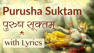 Complete Purusha Suktam with Lyrics  Vedic Chanting by 21 Brahmins [upl. by Rozamond]