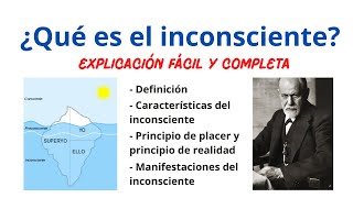 ¿Qué es el inconsciente Explicación y ejemplos [upl. by Odeen]