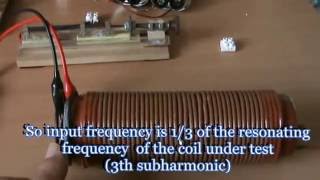 resonance frequency of a coil [upl. by Llehcnom]