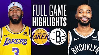 LAKERS at NETS  FULL GAME HIGHLIGHTS  March 31 2024 [upl. by Gniy]