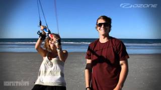 Ozone IGNITION 3Line Kiteboard Trainer Kite [upl. by Atteyek]