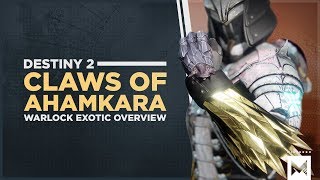 Destiny 2 Exotic Warlock Gauntlets Claws Of Ahamkara Perk Overview And Gameplay [upl. by Seka]