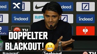 Dahoud verzweifelt bei eigener VorstellungsPK in Frankfurt 😳  Bundesliga [upl. by Lednyk774]