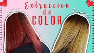 👩🏼‍🦰Como Quitar El Tinte Rojo Del Cabello FACIL ❤ Extraccion De Color  Scarleths Beauty Box [upl. by Adnolaj784]