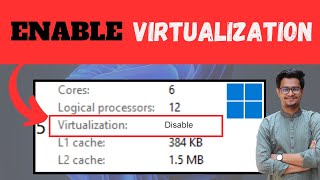 Enable virtualization in BIOSUEFI Settings on Windows 11 [upl. by Ynahirb]