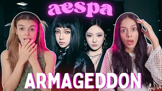 SISTERS REACTS TO aespa 에스파 Armageddon MV  Dance Practice [upl. by Aynod491]