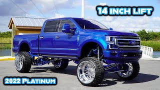 14 inch Lifted 2022 Platinum F250 [upl. by Atahs]