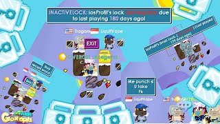 180 Days Lock Disintegrates I Got Rare Name World For Free  Growtopia  Inactivelock [upl. by Ahcatan479]