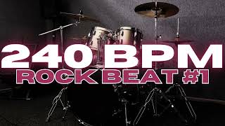 240 BPM  Rock Drum Beat  Loop 1 [upl. by Hali]