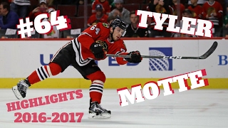 CHICAGO BLACKHAWKS 64 TYLER MOTTE HIGHLIGHTS 20162017 [upl. by Kingsly]