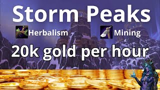 Make Easy Gold With Farming And Mining In Storm Peaks  Wotlk Warmane Detailed Tutorial [upl. by Ytirev]