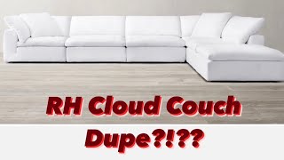 DUPE RH Cloud Couch vs Structube Soft Sectional VLOG [upl. by Conners]