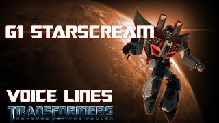 All G1 StarscreamSunstorm Voice Lines [upl. by Lesna]