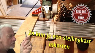 Metalen stellingdelen inkorten [upl. by Ahsaeyt]