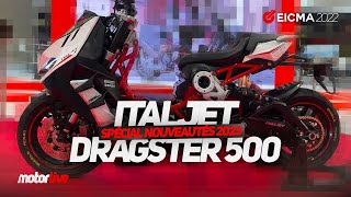 ITALJET DRAGSTER 500 GP 2023  EICMA 2022 [upl. by Ainegue]