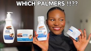 PALMERS COCOA BUTTER FORMULA REVIEW ON DARK SKIN  BODY BUTTER VS BODY LOTION PALMERSCOCOABUTTER [upl. by Nnewg859]