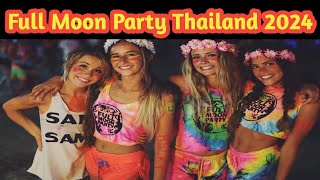 Full moon party Koh Phangan Thailand  lucky new life [upl. by Gnus915]