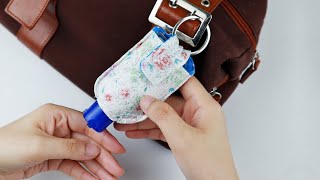 Quarantine Sewing Projects 😄 How to Make Hand Gel Holder DIY [upl. by Louie154]