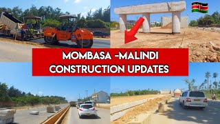 MOMBASA MALINDI HIGHWAY Latest Construction Updates Part 1 [upl. by Kata]