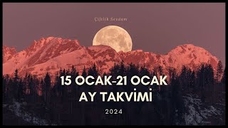 AY TAKVİMİNE GÖRE EKİM DİKİM BAHÇE İŞLERİ 15 OCAK21 OCAK 2024 MOON CALENDAR [upl. by Shig]