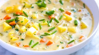 Easy Creamy Potato Soup Recipe [upl. by Okia478]