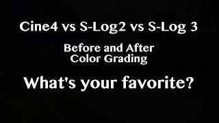 Cine4 vs SLog2 vs SLog3 NAME THE WINNER [upl. by Eednyl625]